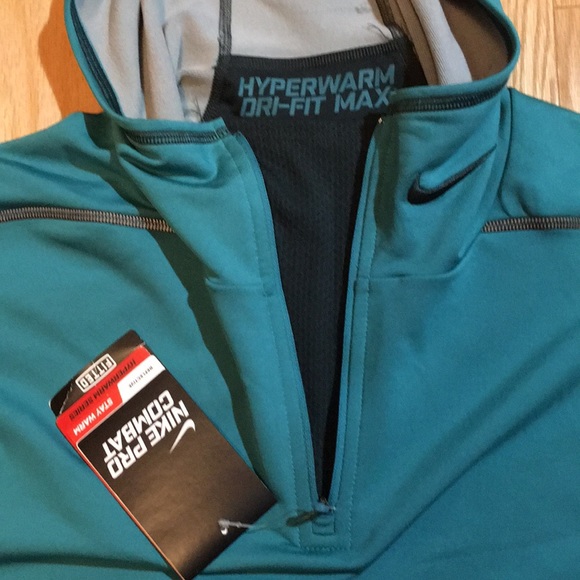 NWT Nike Pro Combat Hyperwarm 1/4 Zip Hoody - Picture 7 of 10